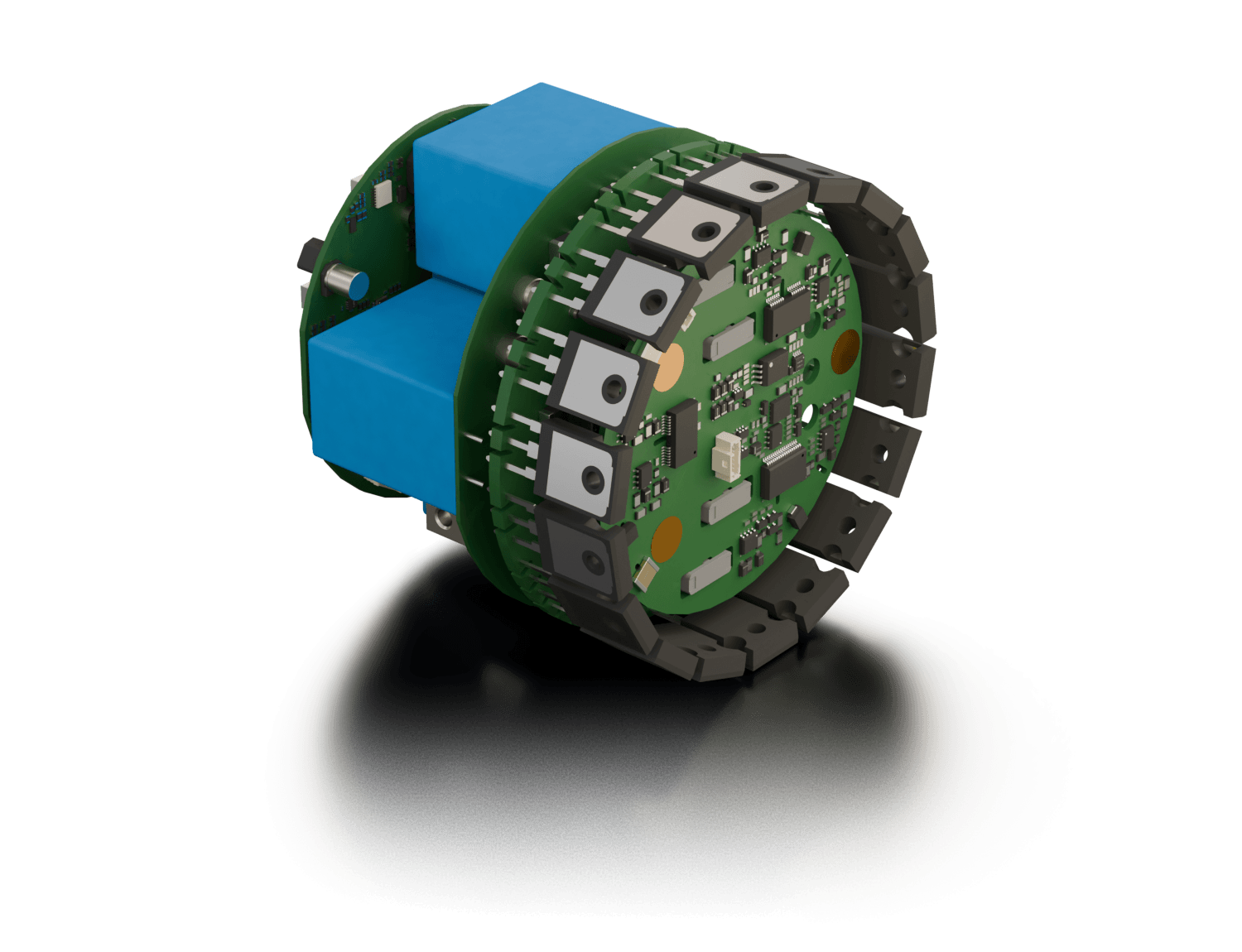 Electric FAN inverter by Silver Atena – lightweight SiC inverter for eVTOL and hybrid aircraft.