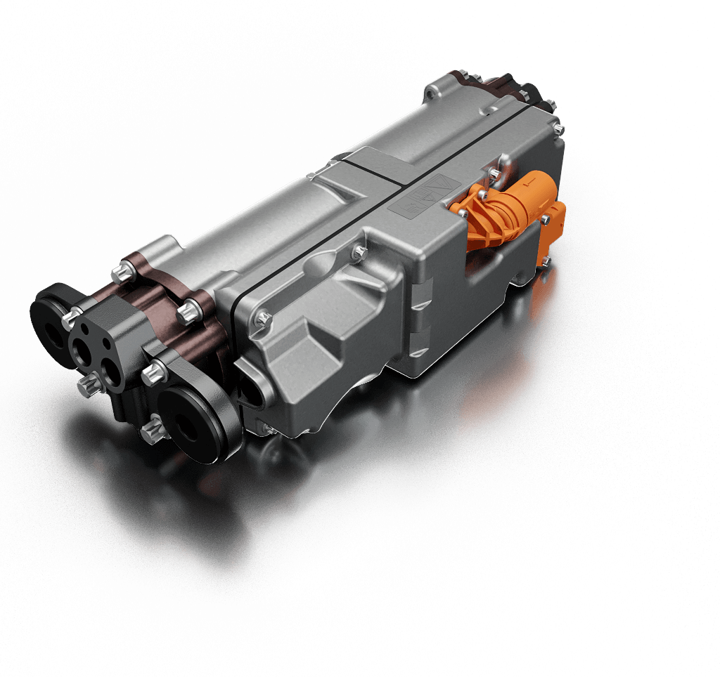 Aktives Fahrwerkssystem von Silver Atena – kompakte Motor-Pumpen-Einheit für hochdynamische Fahrwerksregelung.