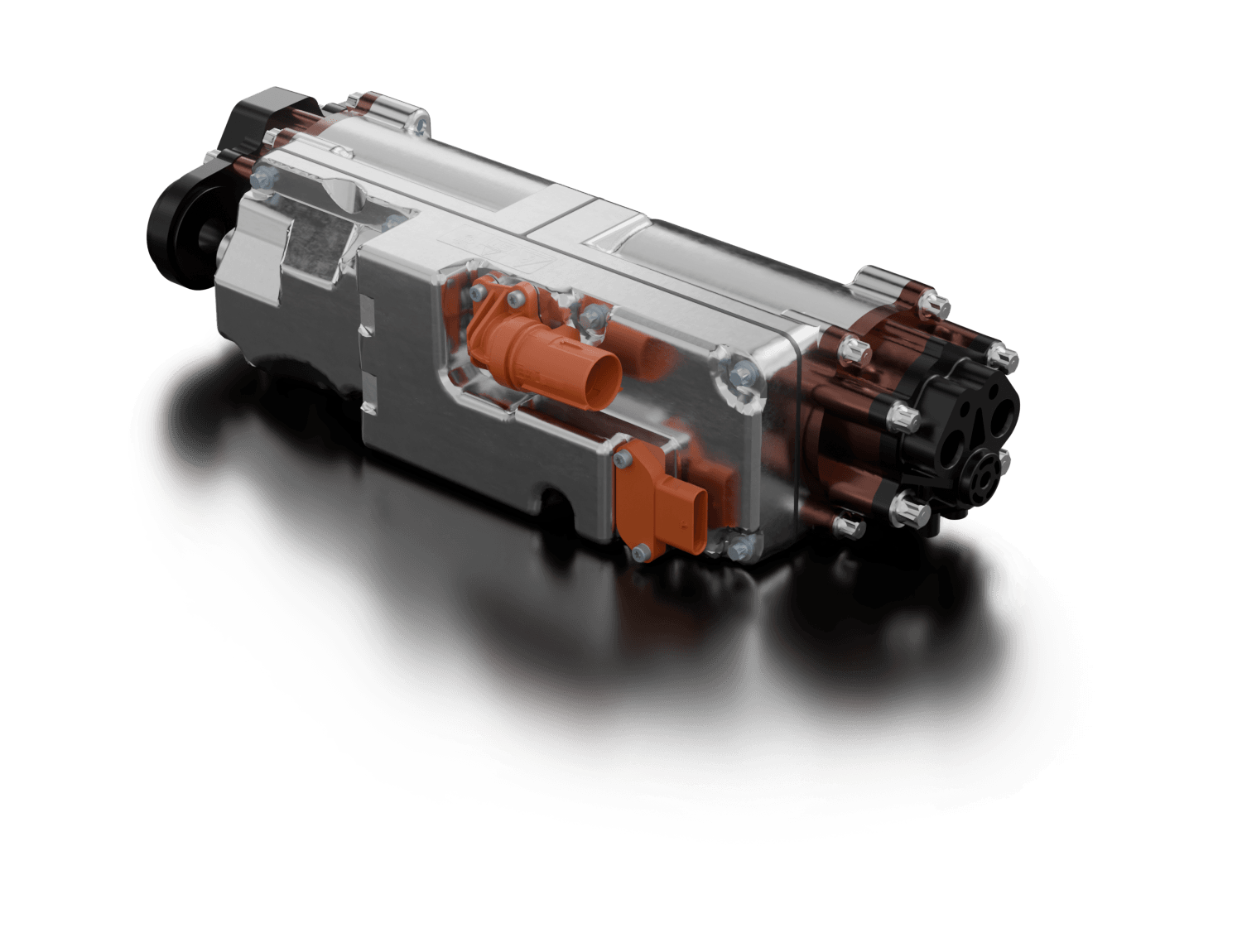 Motor-pump unit by Silver Atena for active suspension systems in automotive applications.